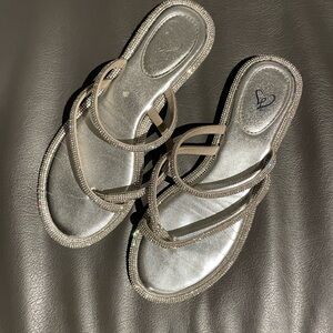 Windsor Silver Rhinestone Sandals